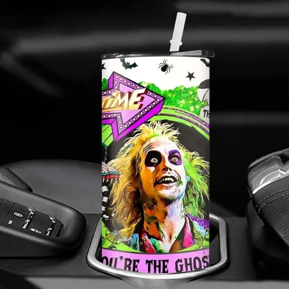 20oz BEETLEJUICE BEETLEJUICE stainless steel tumbler hot cold cup